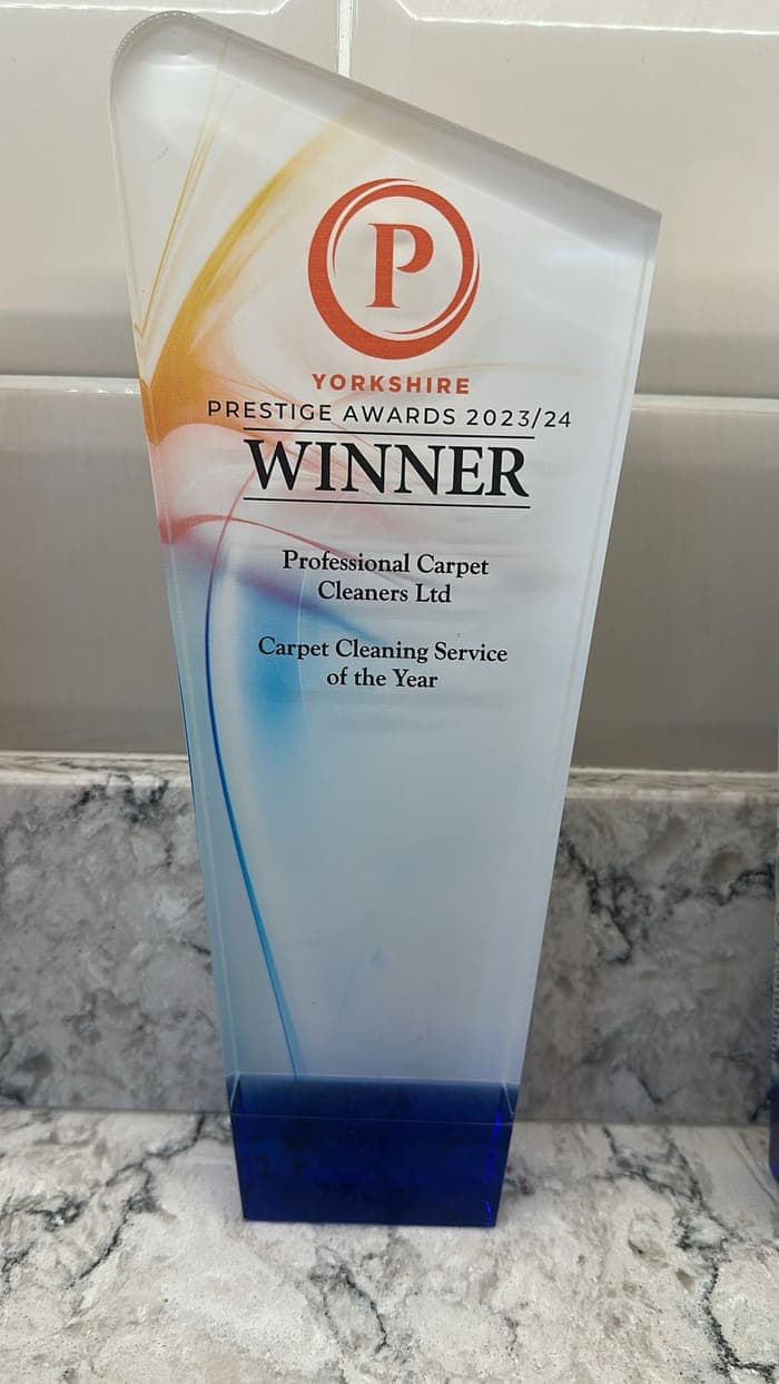 Award won by Professional Carpet & Upholstery Cleaners