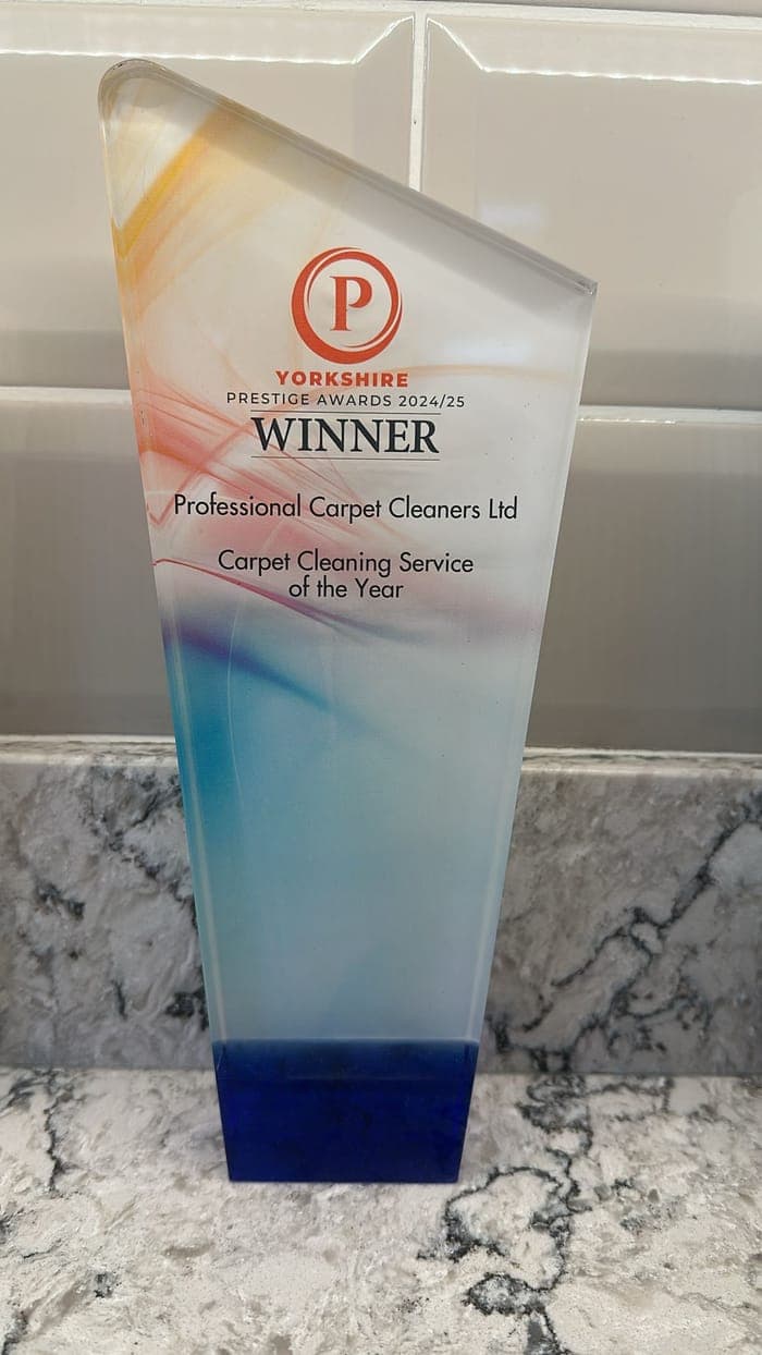 Award won by Professional Carpet & Upholstery Cleaners
