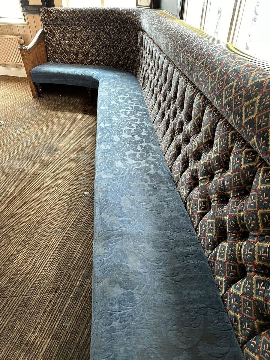Professional upholstery cleaning of commercial soft furnishings