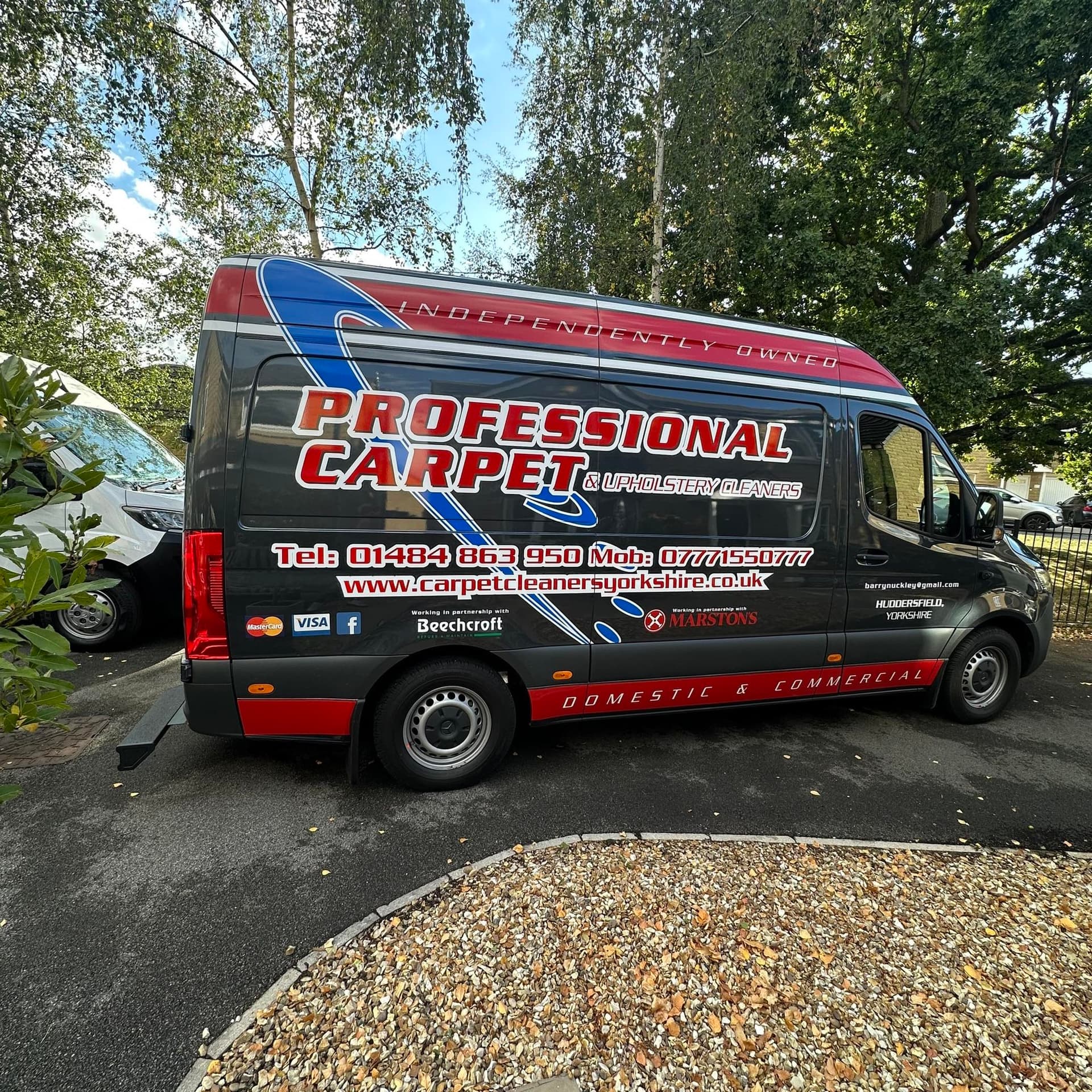 Professional Carpet & Upholstery Cleaners van
